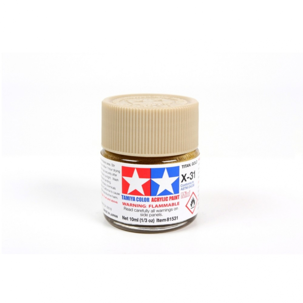 Tamiya Acrylic Paint ( X-31 Titanium Gold)