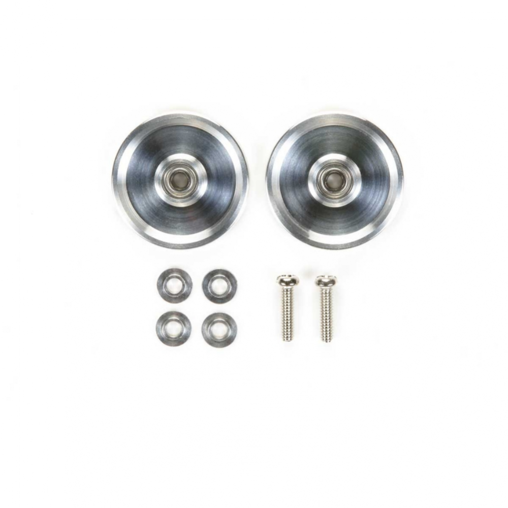 Tamiya 15464 Mini 4WD HG 19mm Aluminum Ball-Race Rollers (Ringless)