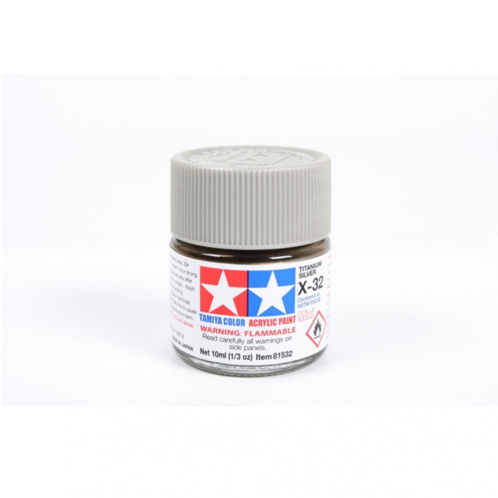 Tamiya Acrylic Paint ( X-32 Titanium Silver)