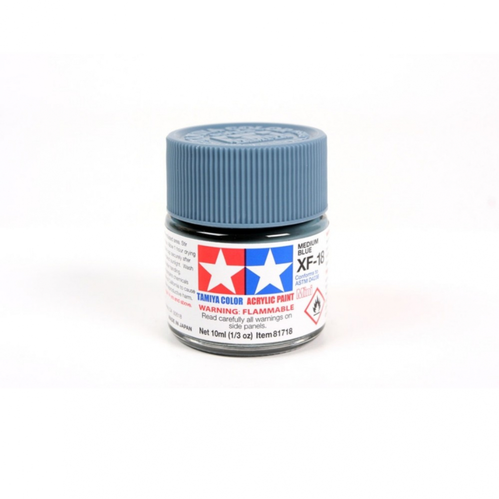 Tamiya Acrylic Paint ( XF-18 Medium Blue )