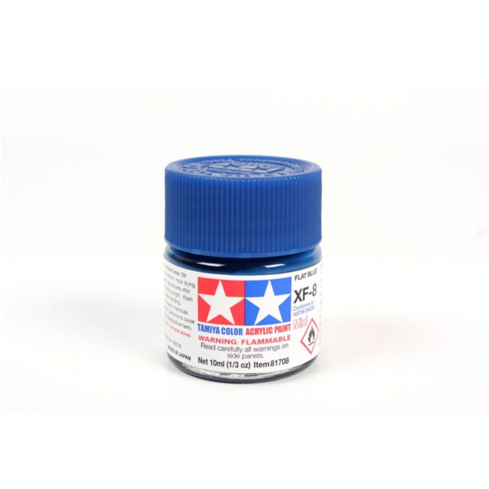 Tamiya Acrylic Paint ( XF-8 Flat Blue )